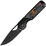 Kizer Cutlery Mini Militaw Framelock Titanium & 80s Carbon Fiber Folding M390 Knife 3634SA1