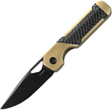 Kizer Cutlery Mini Militaw Framelock Titanium & Zirconium Folding S45VN Knife 3634SA3