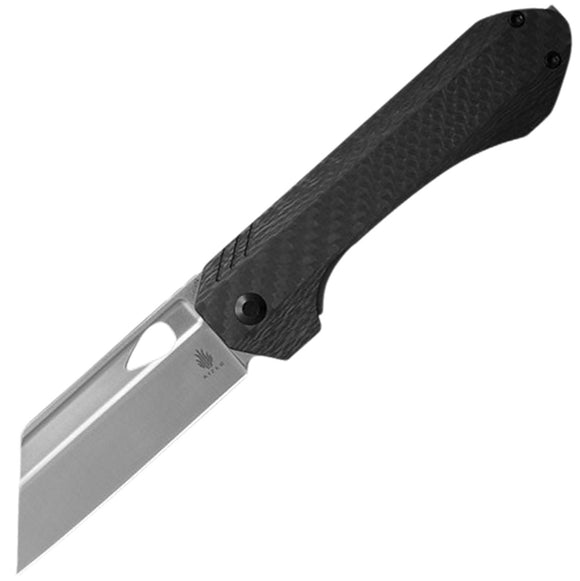 Kizer Cutlery Huldra Framelock Carbon Fiber & Titanium Folding S45VN Knife 3665A2