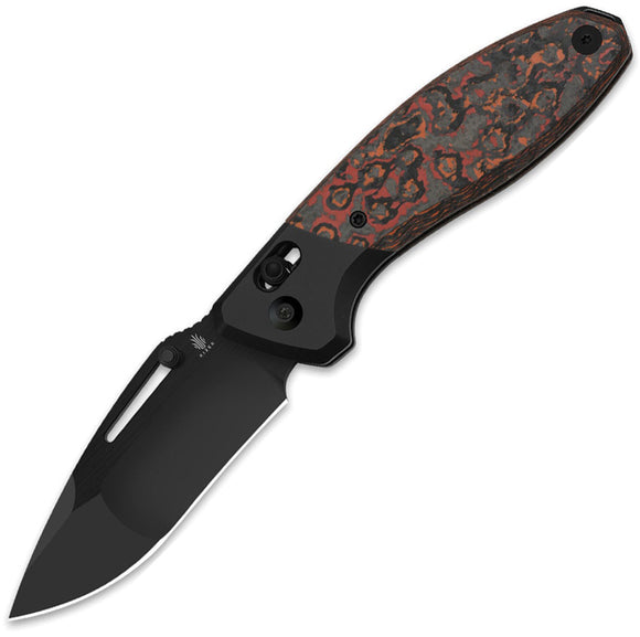 Kizer Cutlery Bulli Clutch Lock Titanium & Mars Valley Carbon Fiber Folding S45VN Knife 3695A3