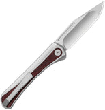 Kizer Cutlery Melody Slip Joint Gray Titanium & Panama Rosewood Folding S35VN Knife 3732A2