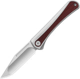 Kizer Cutlery Melody Slip Joint Gray Titanium & Panama Rosewood Folding S35VN Knife 3732A2