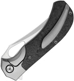 Kizer Cutlery Cyclone Bolster Lock Gray Titanium & Carbon Fiber Folding S35VN Knife 3734A2