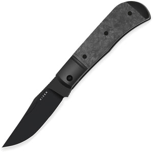 Kizer Cutlery Trestle Slip Joint Black Titanium & Carbon Fiber Folding S45VN Knife 3761A1