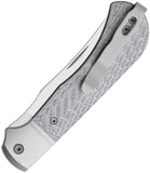 Kizer Cutlery Trestle TP AirTi Slip Joint Silver Carbon Fiber & Aluminum Folding CTS-BD1N Knife 3761TPA1
