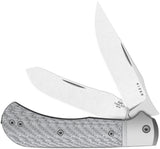 Kizer Cutlery Trestle TP AirTi Slip Joint Silver Carbon Fiber & Aluminum Folding CTS-BD1N Knife 3761TPA1