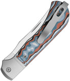 Kizer Cutlery Trestle TP AirTi Slip Joint Coral Vortex Micarta & Aluminum Folding CTS-BD1N Knife 3761TPA4