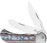 Kizer Cutlery Trestle TP AirTi Slip Joint Coral Vortex Micarta & Aluminum Folding CTS-BD1N Knife 3761TPA4