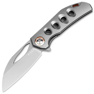 Kizer Cutlery Hawk Linerlock Gray Titanium Folding S45VN Pocket Knife 4683A2