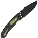 Kizer Cutlery Feweed XL Framelock Black Titanium & Compass Aluminum Folding S90V Knife 4694A1