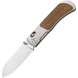 Kizer Cutlery Tycho Clutch Lock Titanium & Mkuruti Wood Folding S45VN Knife 4761A1