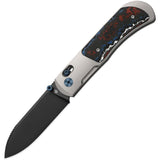 Kizer Cutlery Tycho Clutch Lock Titanium & Nebula Carbon Fiber Folding M390 Knife 4761A2