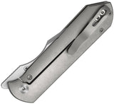 Kizer Cutlery Harpoon Fold Framelock Gray Titanium Folding Elmax Knife 4784A1