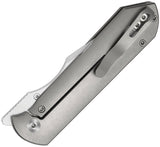 Kizer Cutlery Harpoon Fold Framelock Black Micarta & Gray Titanium Folding Elmax Knife 4784A2