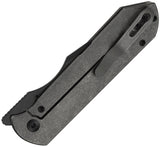 Kizer Cutlery Harpoon Fold Framelock Black Titanium Folding Elmax Knife 4784A3