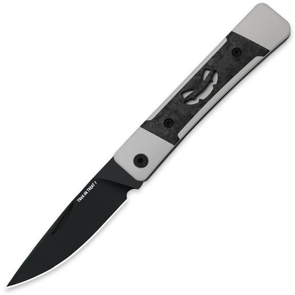 Kizer Cutlery Halloween LTE Little Grand Slip Joint Gray Aluminum & Carbon Fiber Folding Nitro-V Knife V2670HW1