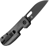 Kizer Cutlery Banish Button Lock Black Micarta Folding 154CM Pocket Knife V2676C1