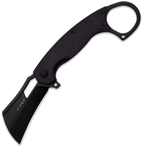 Kizer Cutlery Dodo Linerlock Purple PC Folding Nitro-V Pocket Knife V2702A2