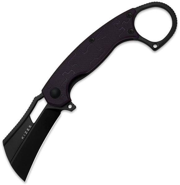 Kizer Cutlery Dodo Linerlock Purple PC Folding Nitro-V Pocket Knife V2702A2