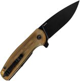 Kizer Cutlery Gemini Linerlock Yellow PEI Ultem Folding Nitro-V Pocket Knife V3471A3