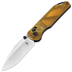 Kizer Cutlery Assassin Clutch Lock Yellow PEI Ultem Folding Nitro-V Pocket Knife V3549A1