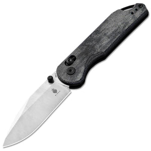 Kizer Cutlery Assassin Clutch Lock Denim Micarta Folding Nitro-V Pocket Knife V3549A2