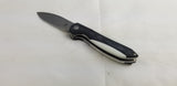 Kizer Cutlery Infinity Linerlock Black/White Folding Bohler N690 Knife 3579N2