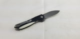 Kizer Cutlery Infinity Linerlock Black/White Folding Bohler N690 Knife 3579N2