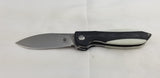 Kizer Cutlery Infinity Linerlock Black/White Folding Bohler N690 Knife 3579N2