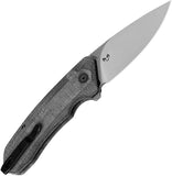 Kizer Cutlery Invictus Button Lock Black Micarta Folding 154CM Pocket Knife V3602C1