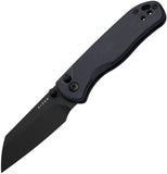 Kizer Cutlery Drop Bear 2 Button Lock Blue Richlite Folding Nitro-V Knife V36192CS1