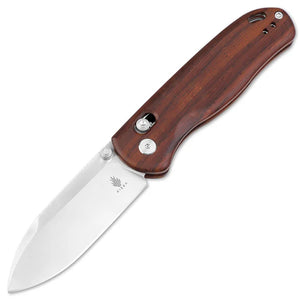 Kizer Cutlery Drop Bear Clutch Lock Mkuluti Wood Folding Nitro-V Pocket Knife V3619A6