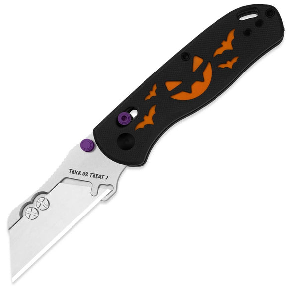 Kizer Cutlery Halloween LTE Drop Bear Utility Clutch Lock Black & Orange G10 Folding Pocket Knife V3619JHW1