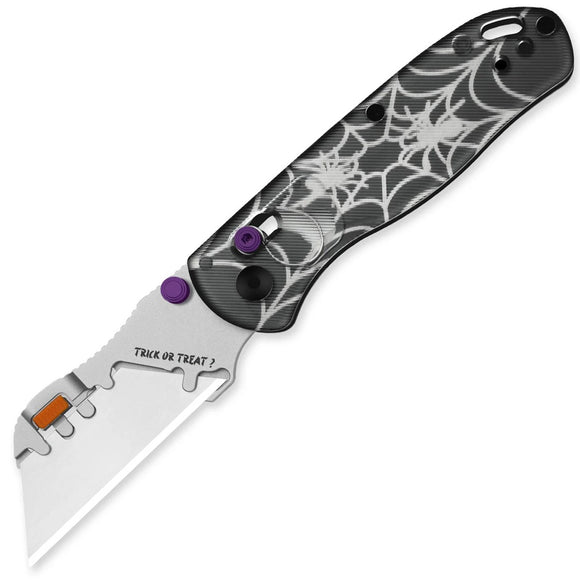 Kizer Cutlery Halloween LTE Drop Bear Utility Clutch Lock Spider Acrylic Folding Pocket Knife V3619JHW2