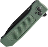 Kizer Cutlery Brat Button Lock Green G10 Folding 154CM Drop Pt Pocket Knife V3630C2