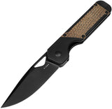 Kizer Cutlery Militaw Linerlock Black G10 & Burlap Micarta Folding Nitro-V Knife V3634A1