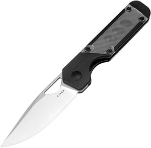 Kizer Cutlery Mini Militaw Linerlock Black G10 & Clear Acrylic Folding Nitro-V Knife V3634SA3