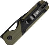 Kizer Cutlery Mini Militaw Linerlock Green G10 & Black Micarta Folding Nitro-V Knife V3634SA5