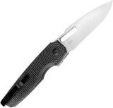 Kizer Cutlery Dogfish Button Lock Black Micarta Folding Nitro-V Pocket Knife V3640A1