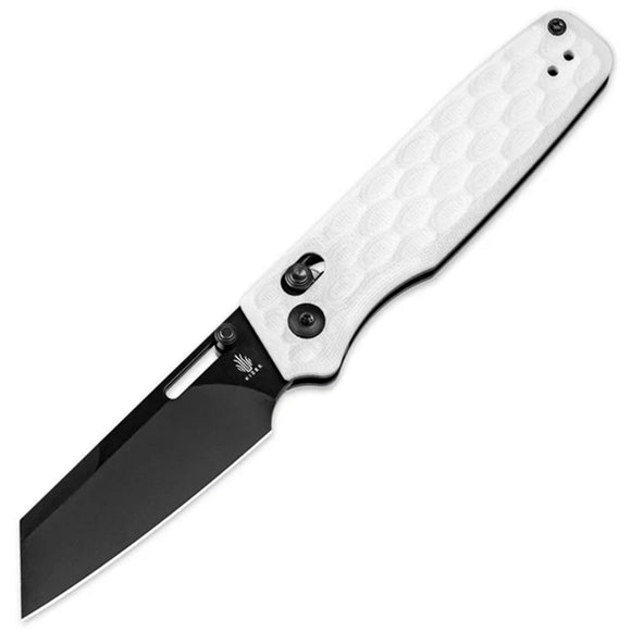 Kizer Cutlery Task Clutch Lock White G10 Folding Nitro-V Pocket Knife V3641A1