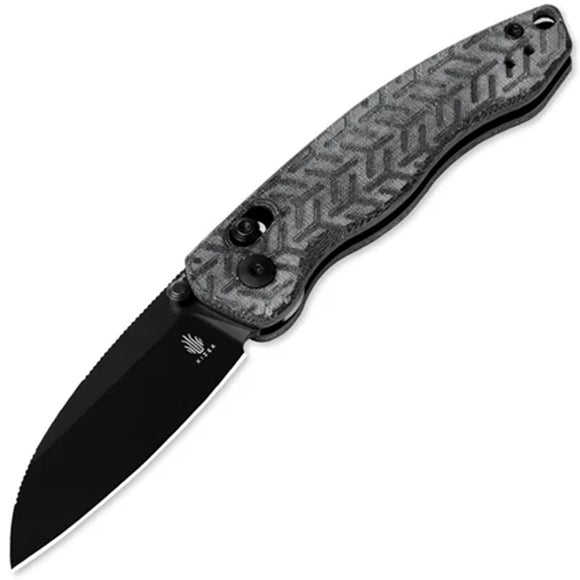 Kizer Cutlery Exist Clutch Lock Black Micarta Folding Nitro-V Pocket Knife V3681A1