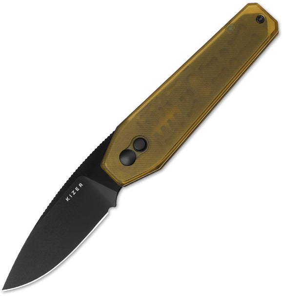 Kizer Cutlery Tomb Button Lock PEI Ultem Folding Nitro-V Pocket Knife V3692A1