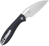 Kizer Cutlery Masu Button Lock Blue Canyon Richlite Folding 14C28N Pocket Knife V3697A1