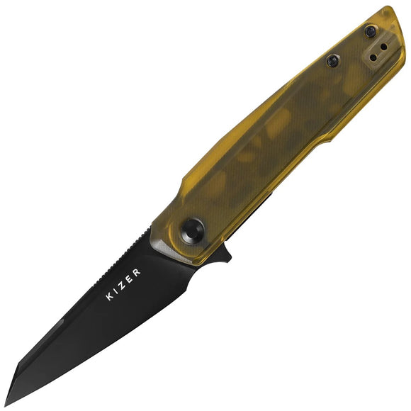 Kizer Cutlery Skinner Linerlock PEI Ultem Folding Nitro-V Pocket Knife V3725A1
