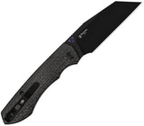 Kizer Cutlery Wharning Button Lock Black Micarta Folding Bohler N690 Pocket Knife V3738BW1