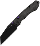 Kizer Cutlery Wharning Button Lock Black Micarta Folding Bohler N690 Pocket Knife V3738BW1
