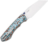 Kizer Cutlery Wharning Button Lock Coral Vortex Micarta Folding Bohler N690 Pocket Knife V3738BW4