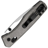 Kizer Cutlery Aegis Clutch Lock Black Micarta Folding AEB-L Pocket Knife V3774A1