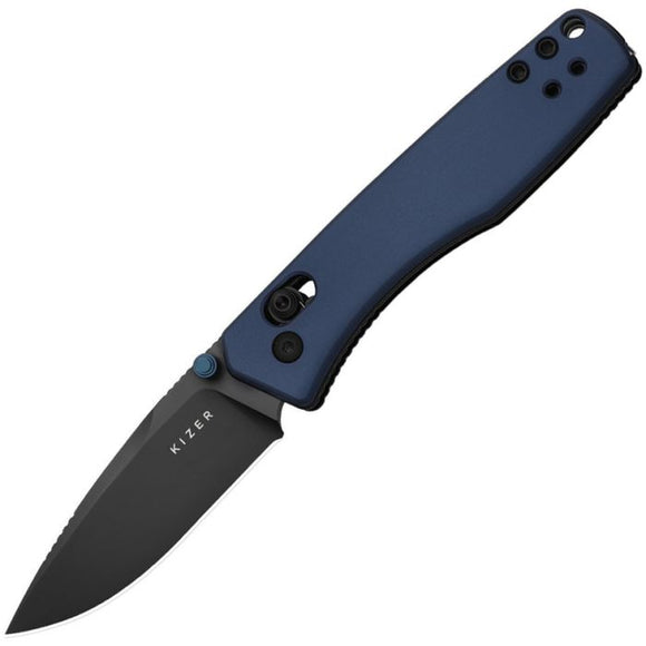 Kizer Cutlery Aegis Clutch Lock Blue Aluminum Folding AEB-L Pocket Knife V3774A3