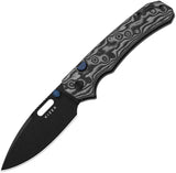 Kizer Cutlery Outposter Button Lock Gray Vortex Micarta Folding Nitro-V Pocket Knife V3802BDA2